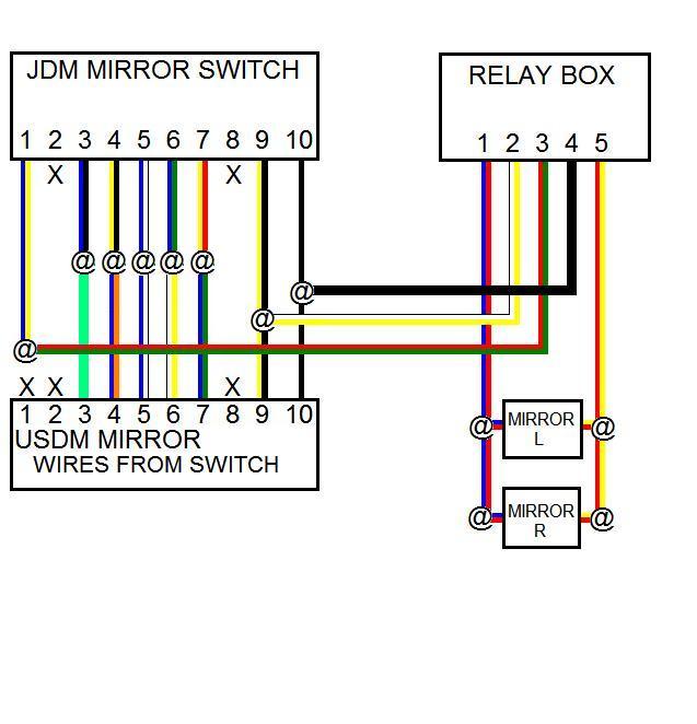 Honda power folding mirror diagram #6