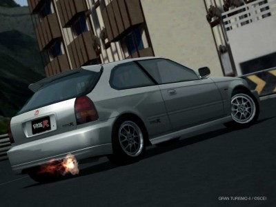 Honda civic type r burnout #2