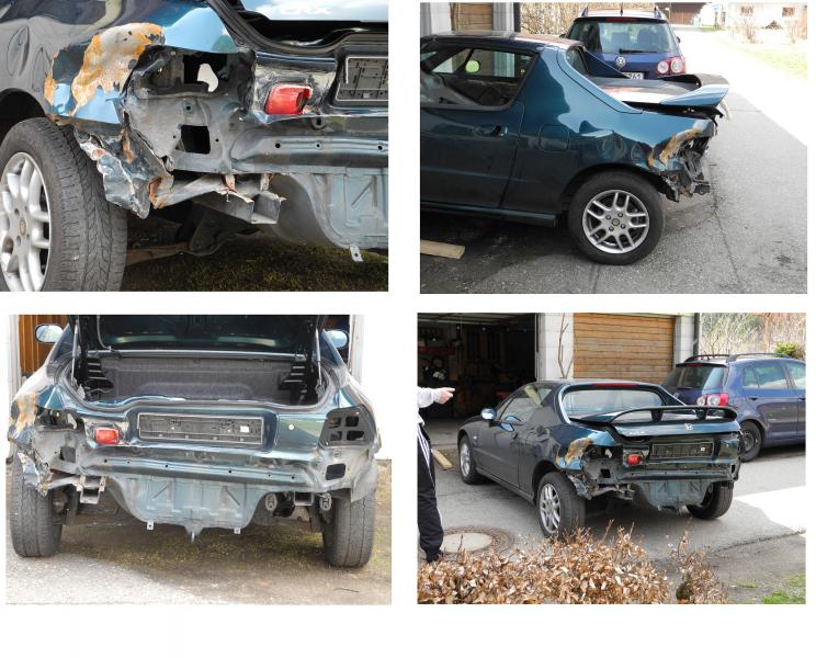 Der Heckschaden meines del sol