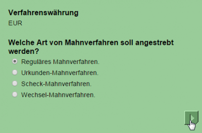 Lass Uns Einen Mahnbescheid Beantragen Wir Wählen Nun Die Währung