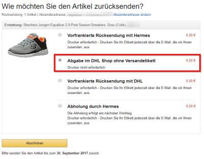 Dhl Retourenschein Drucken - Sky Retourenschein Fur ...