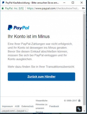 Paypal Wenn Konto Im Minus Ist Einfach 1 An Einen Freund Senden Forum Geld Finanzen